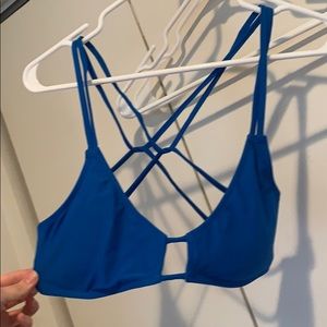 Crisscross bathing suit top